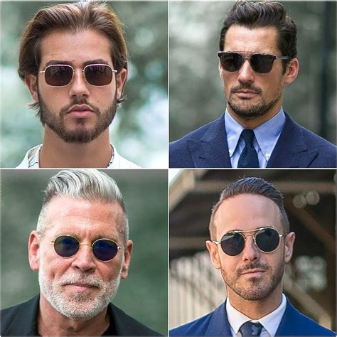 oval face shape sunglasses men.